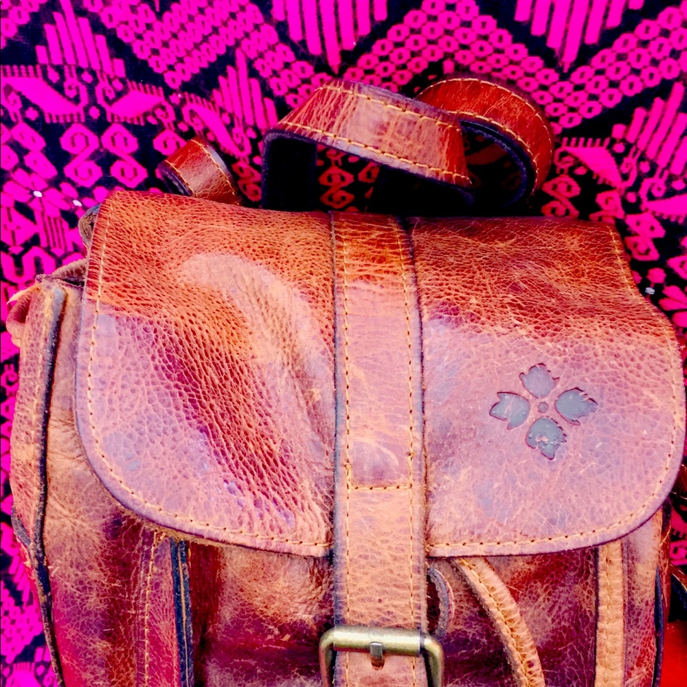 Patricia Nash textured leather backpack